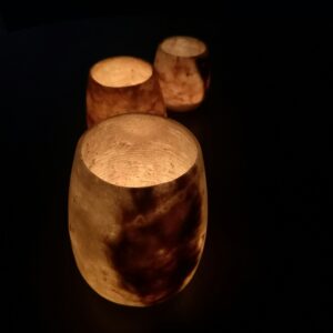 Handcrafted Moroccan Copper Tea Light Set