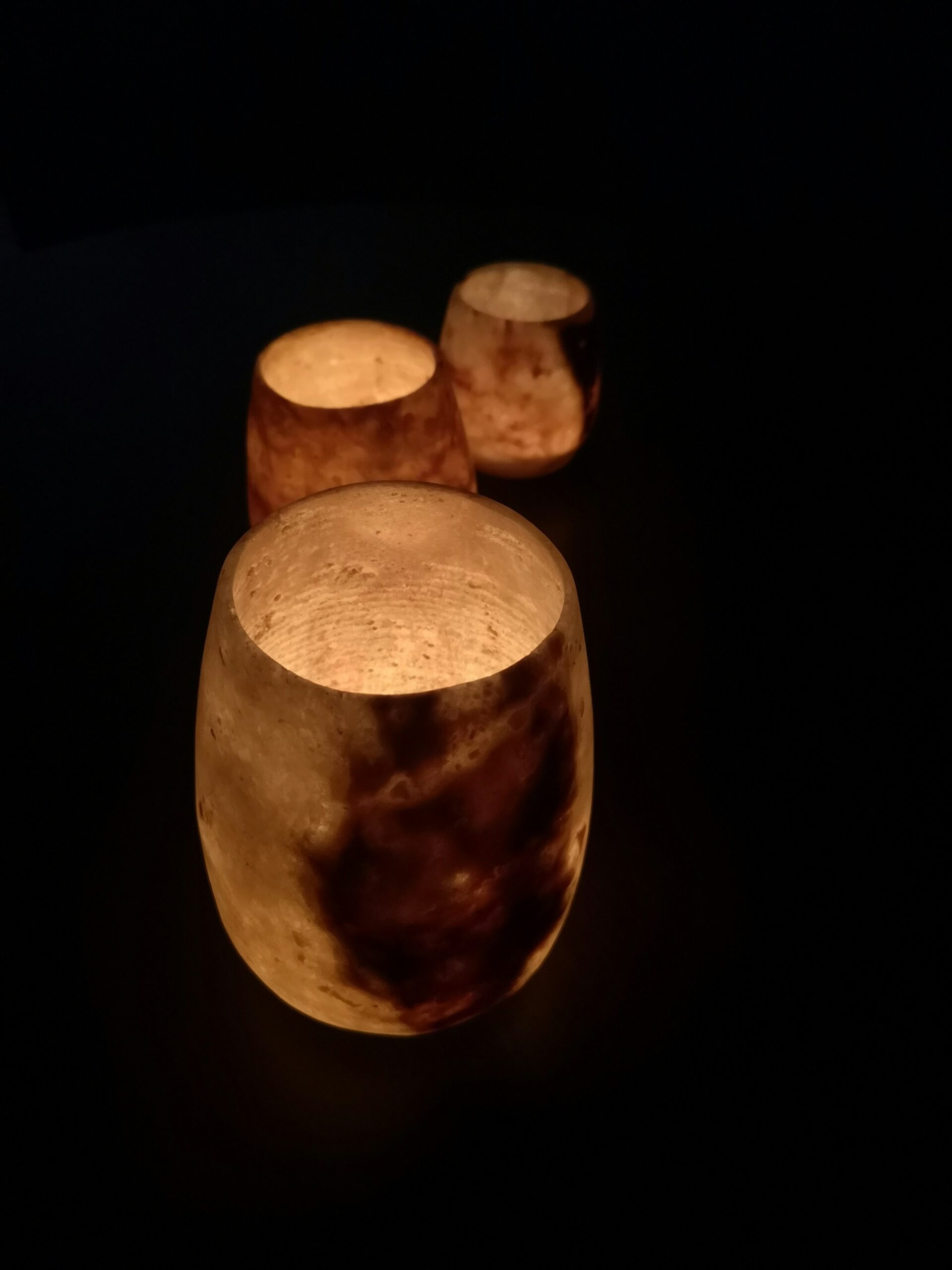 Handcrafted Moroccan Copper Tea Light Set
