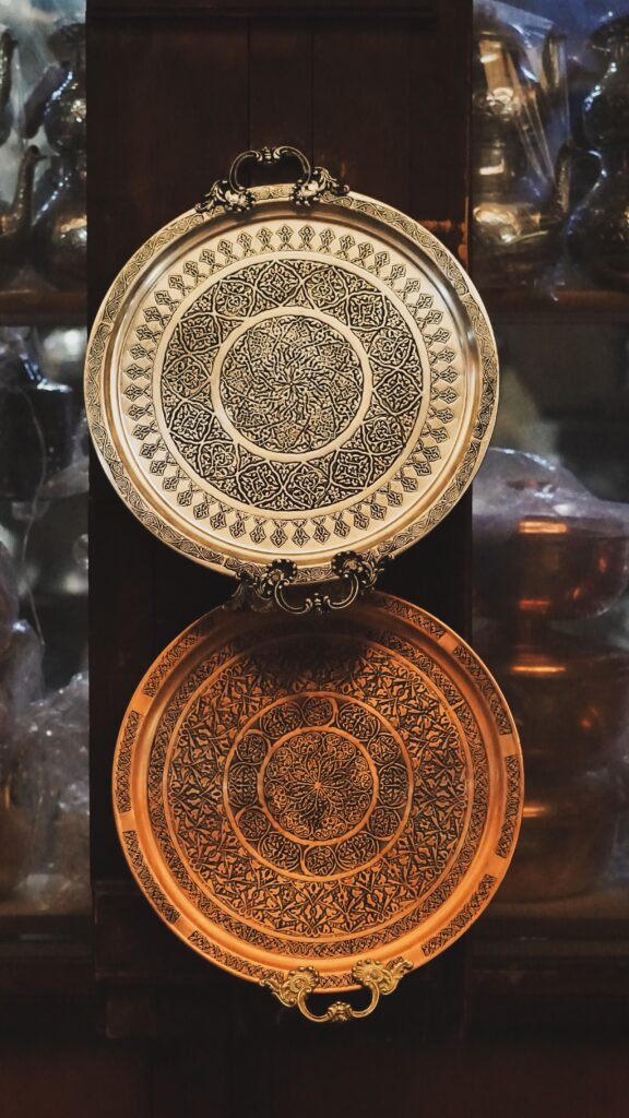 Handcrafted Moroccan Copper Tray
